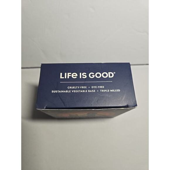 LIFE IS GOOD Men's Bar Soap 3.5 oz - Sunset Amber Scent 3 Bars Made In The USA - Picture 6 of 9